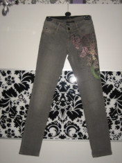 Blugi/jeans dama gri,de firma SOUTHPOLE,marimea S(36),skinny/slim,PRET MIC! foto