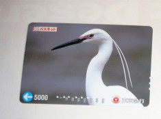 Cartela / Card Japonia - NATURA, ANIMALE - PASARI - 2+1 gratis toate licitatiile - RBK2398 foto