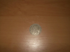 moneda 5 lei din argint an 1881 foto