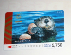 Cartela / Card Japonia - NATURA, ANIMALE - CASTOR - 2+1 gratis toate licitatiile - RBK2396 foto