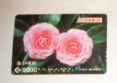 Cartela / Card Japonia - ARTA, FLORA, FLORI - 2+1 gratis toate licitatiile - RBK2388 foto