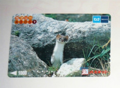 Cartela / Card Japonia - NATURA, ANIMALE - NEVASTUICA - 2+1 gratis toate licitatiile - RBK2393 foto