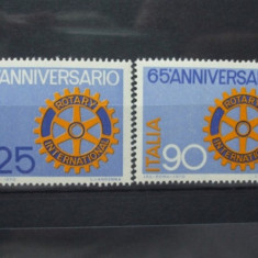 Italia 1970 - ROTARY INTERNATIONAL, serie nestampilata, R15