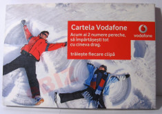 OFERTA UNICA Prepay Cartela cartele Vodafone SIM cu doua numere consecutive pereche 4 EURO credit pe fiecare, NOU sigilat, NUMERE FRUMOASE foto