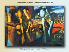 Metamorfoza lui Narcis (100x70cm) - Repro Salvador Dali - LIVRARE GRATUITA IN 24h foto