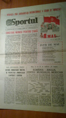 ziarul sportul 30 aprilie 1985 (nr. cu ocazia zilei de 1 mai muncitoresc ) foto