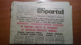 Sportul 28 martie 1985-realegerea lui ceausescu in functia de presedinte RSR