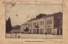 Ok-1302- Romania, Lapusul Unguresc, carte postala circ. 1925: Primaria, animat foto