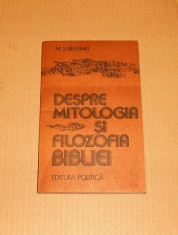 6.9. M.S. BELENKI - DESPRE MITOLOGIA SI FOLOZOFIA BIBLIEI foto