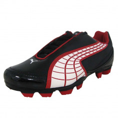 ghete fotbal gazon PUMA 10183003 v5.10 I FG JR, ORIGINALE, rosu/negru, alte materiale foto