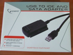 ADAPTOR USB LA IDE SI SATA foto