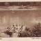 Romania, Calimanesti, carte postala necirculata apr.1928: Pod plutitor la Ostrov