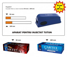 Premier APARAT INJECTAT REGLABIL - 84 si 100 mm, pentru injectat tutun in tuburi tigari foto