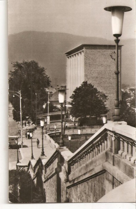 CPI (B2317) PIATRA NEAMT. PALATUL TELEFOANELOR, EDITURA MERIDIANE, CIRCULATA 1969, STAMPILE, TIMBRU