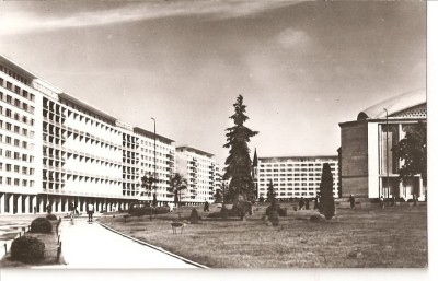 CPI (B2265) BUCURESTI, PIATA PALATULUI RPR, EDITURA MERIDIANE, CIRCULATA1964, STAMPILE, TIMBRU, RPR foto