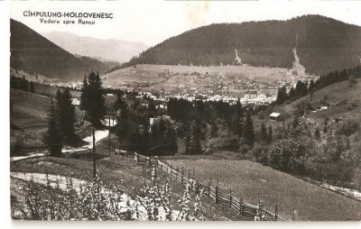 CPI (B2254) CIMPU-LUNG MOLDOVENESC, VEDERE SPRE RUNCU, CIRCULATA 1960, STAMPILE, TIMBRU, RPR foto