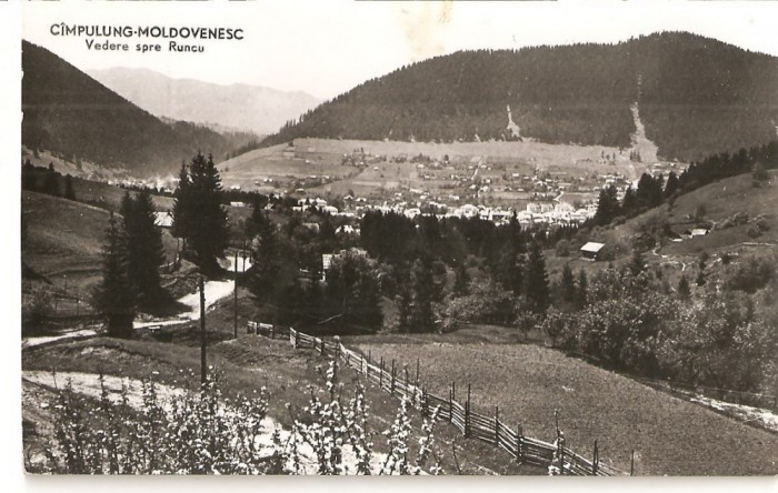 CPI (B2254) CIMPU-LUNG MOLDOVENESC, VEDERE SPRE RUNCU, CIRCULATA 1960, STAMPILE, TIMBRU, RPR