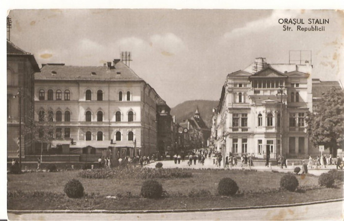 CPI (B2284) ORASUL STALIN. STR. REPUBLICII, COMBINATUL POLIGRAFIC CASA SCANTEII, SCRISA SI NECIRCULATA1959