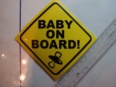 OKAZIE Sticker,abtibild ieftin auto-moto &amp;quot;BABY ON BOARD&amp;quot; 2 + CADOU foto