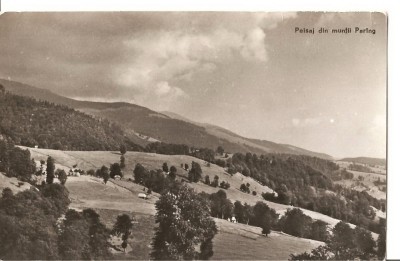 CPI (B2267) PEISAJ DIN MUNTII PARING, EDITURA MERIDIANE, CIRCULATA1964, STAMPILE, TIMBRU, foto