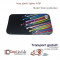 SET - Husa silicon Iphone 4/4S stele multicolore + Folie Protectie FATA-SPATE - TRANSPORT GRATUIT!