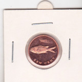 Bnk mnd St Eustatius 1 cent 2011 unc , fauna marina, America de Nord