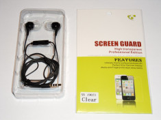 Casti / Handsfree Samsung Google Nexus S I9023 + Folie Protectie CADOU foto