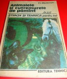 Animalele si cutremurele de pamant - P.I.Marikovski