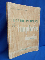 V.CONSTANTINESCU - LUCRARI PRACTICE DE TAMPLARIE / MANUAL PENTRU CLASA A V-A / 1959 foto