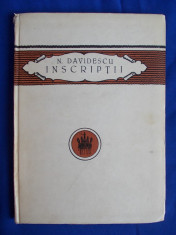 N.DAVIDESCU - INSCRIPTII / VERSURI / 1922 foto