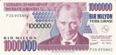 Bancnota Turcia 1.000.000 Lire (2002) - P213 UNC foto