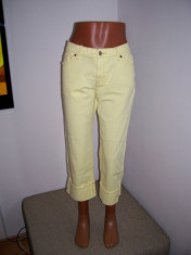 Pantaloni dama blug Old Navy galbeni marime L USA foto