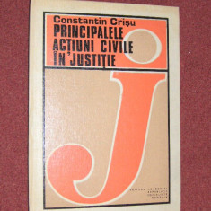 Principalele actiuni civile in justitie - Constantin Crisu