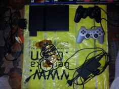 PS2+9 jocuri originale+USB Macro Kit Joystick foto