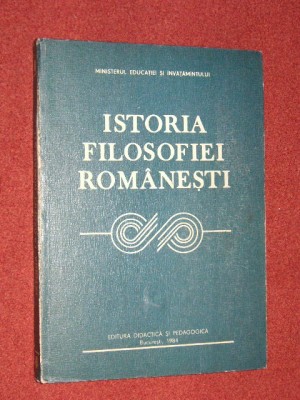 Istoria Filosofiei Romanesti - Gh. Al. Cazan foto