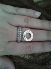 inel bvlgari argint dama foto