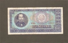 BANCNOTA 100 LEI 1966 VF foto