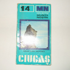 Ciucaș colecția Munții Noștri 14 cu harta Rodica Maria Niculescu 1977 032