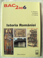 BAC 2006. TESTE PENTRU ISTORIA ROMANIEI - C. Doicescu, M. Manea, A. Tudorica foto