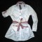 CAMASA ALBA DAMA 100% BUMBAC FIN MANECA LUNGA SCURTA