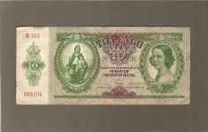 BANCNOTA 10 PENGO UNGARIA 1936 F+ foto