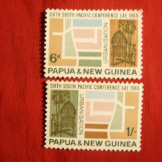 Serie- Conf. Pacific Sud 1965 Papua Noua Guinee 2 val.