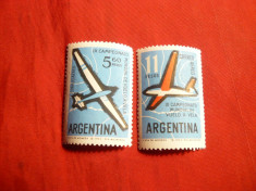 Serie- Planorism 1963 Argentina , 2 val. foto