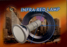 TUN INFRAROSU TS-L100 100W 2000 HOURS 50LUX INFRA-RED LAMPA - NOUA foto
