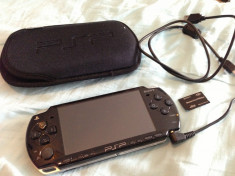 PSP slim black modat + card 8gb foto