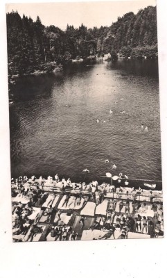 carte postala(ilustrata)-SOVATA-Lacul URSU-strandul foto