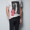 SUPER OFERTA!TRICOURI BARBATI &quot;ROLLING STONES&quot; ZARA MAN ORIGINALE -MARIMEA M