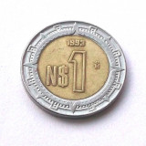 MEXIC 1 PESO 1993 BIMETAL **, America de Nord