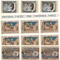 No(08)timbre -Romania 1969-- FRESCE -serie deparaiata