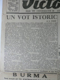 VICTORIA - ZIAR DE INFORMATIE SI COMENTARIU CRITIC - 2 AUGUST 1945 - REDACTOR SEF G. IVASCU